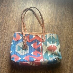 Colorful Patterned Tote Bag